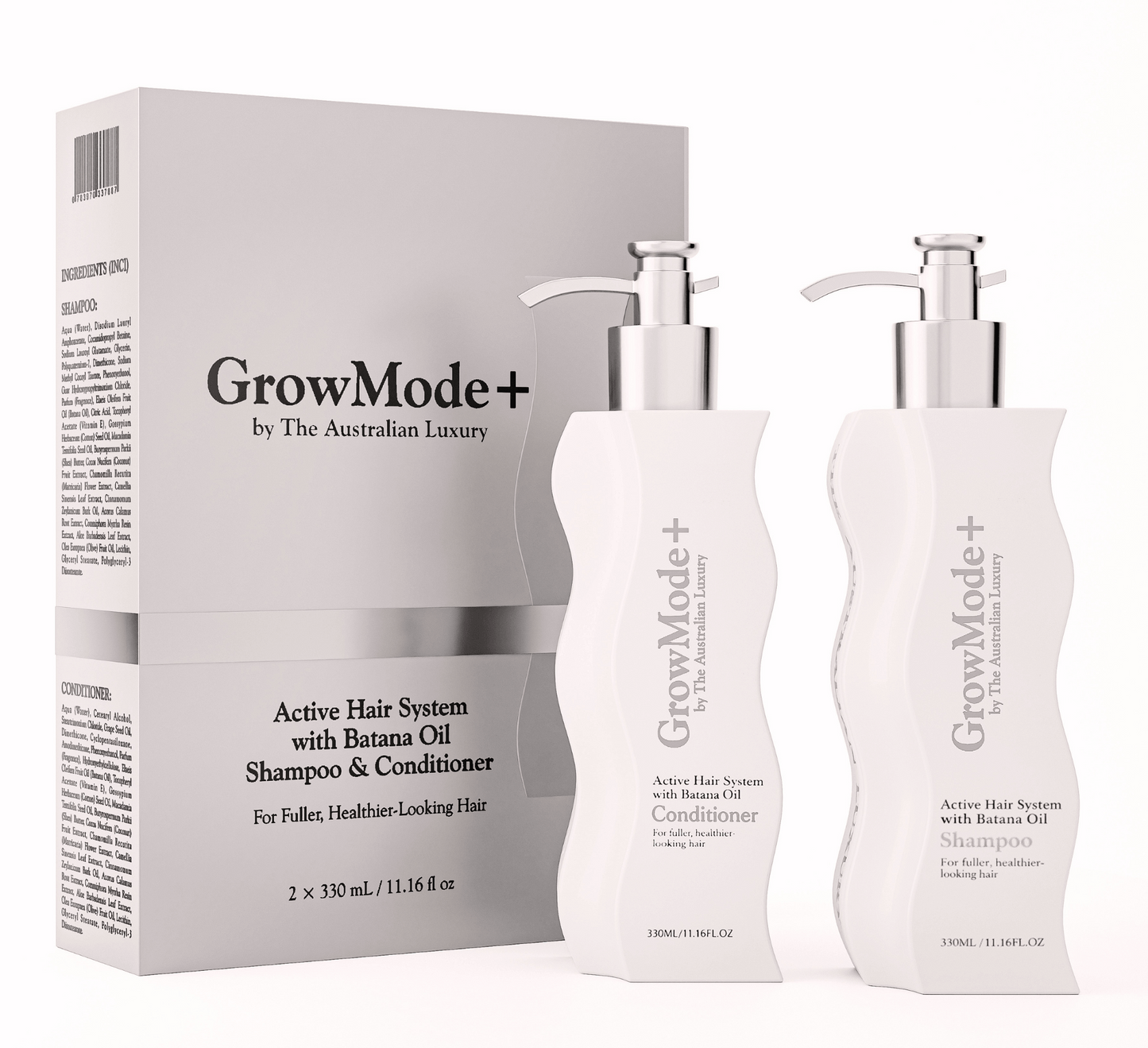 The Australian Luxury - Grow Mode + Shampoo & Conditioner Set - For More Targeted Hair Loss and Faster Hair Growth with Batana Oil